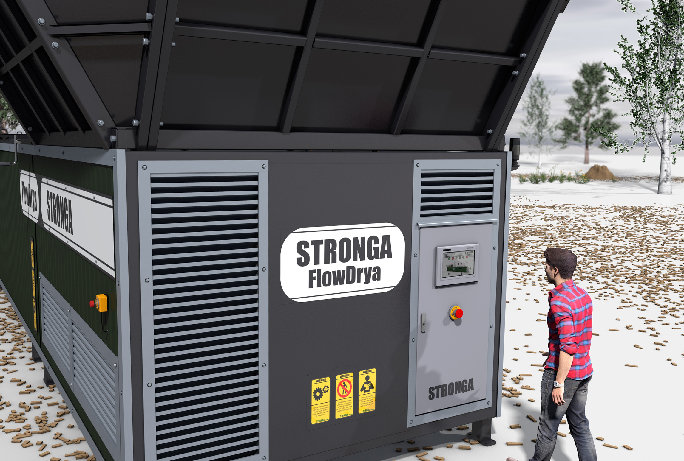FlowDrya DryStation controls unit