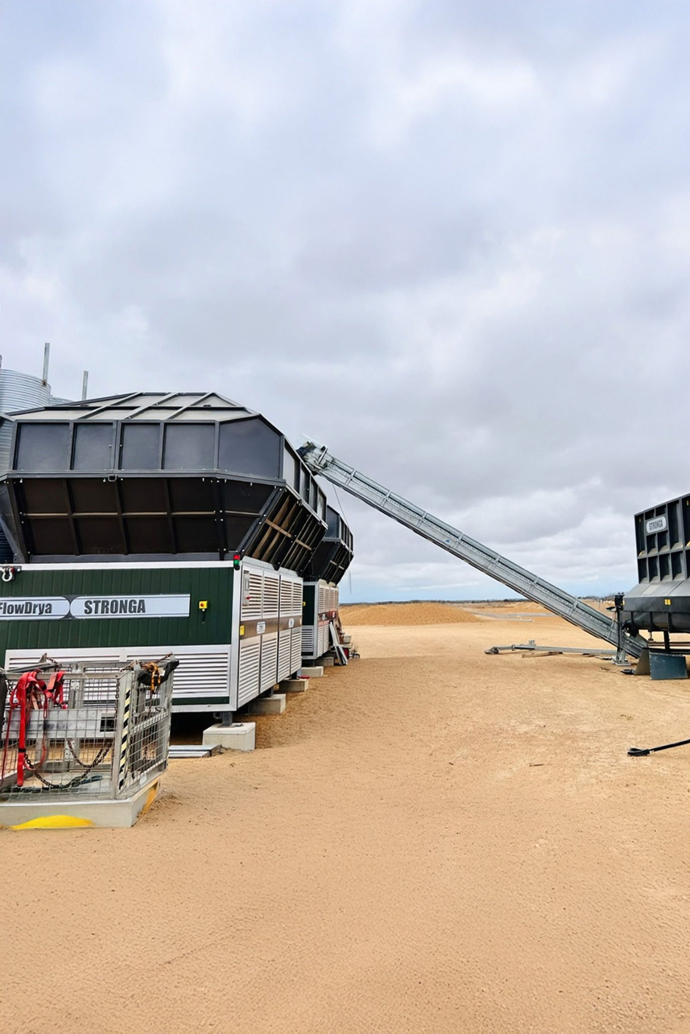 FlowDrya FD60 x2 drying biomass in Australia
