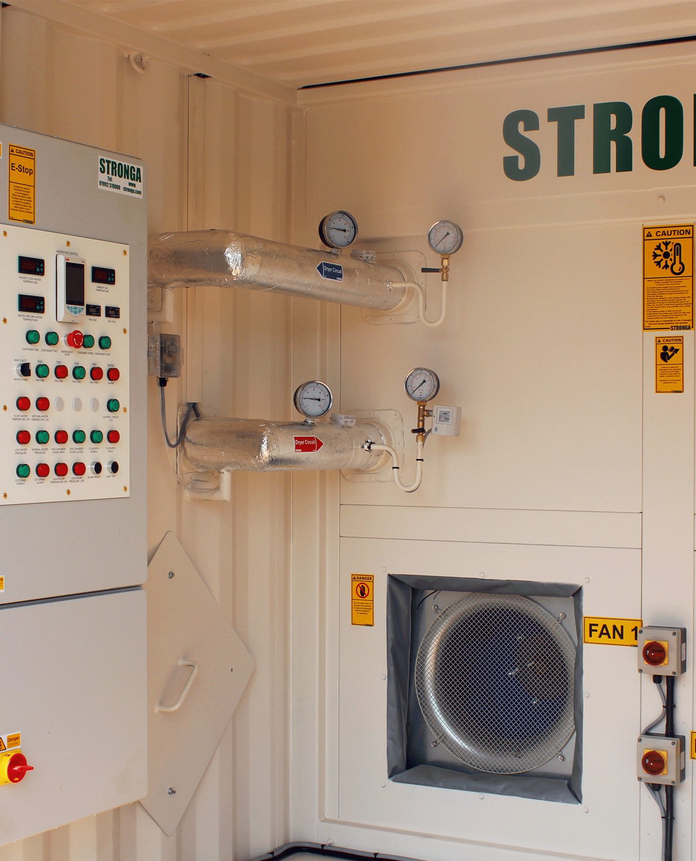 Heatex controls room - controls package varies per project
