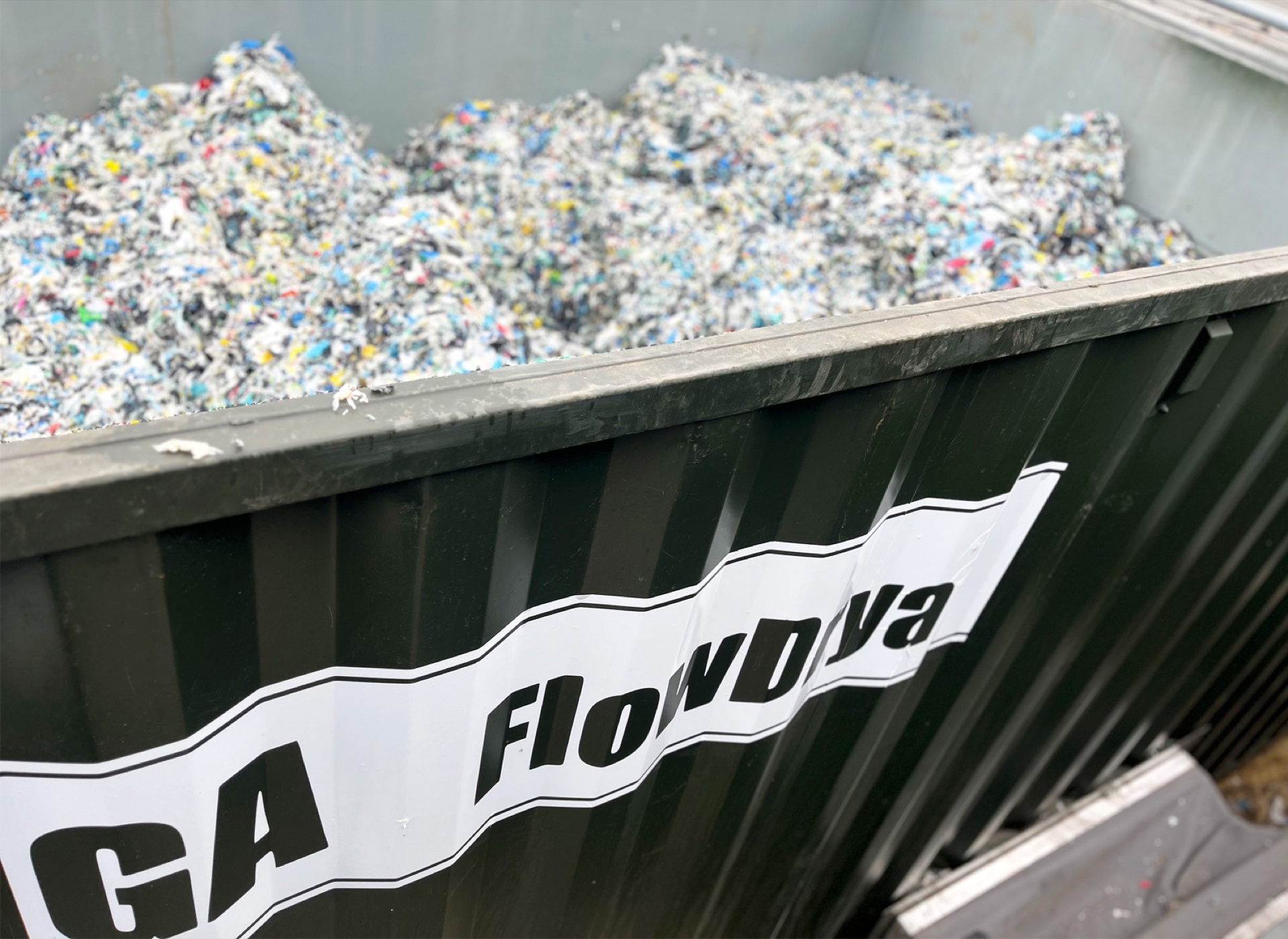 SRF being loaded into Stronga FlowDrya dryer